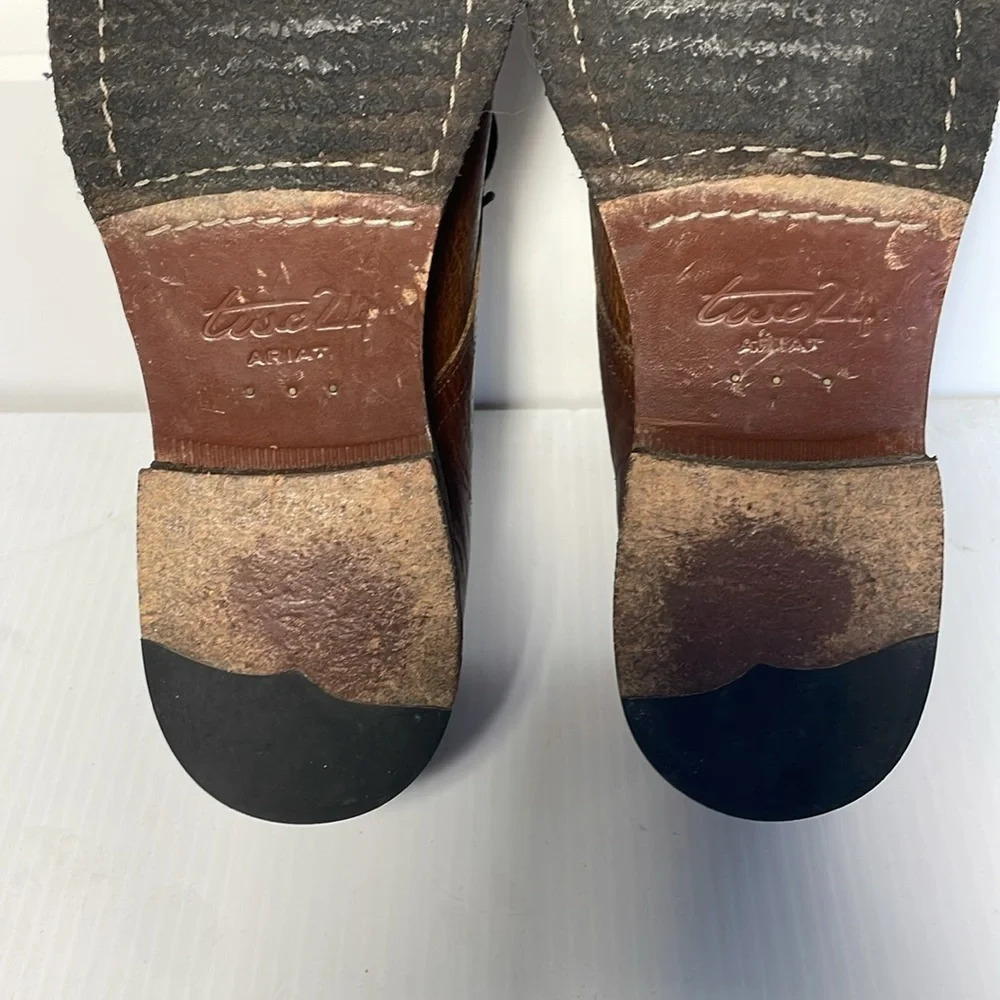 Ariat Two24 Hawthorne Shoe Men's Size 8D Brown Leather Lace Up